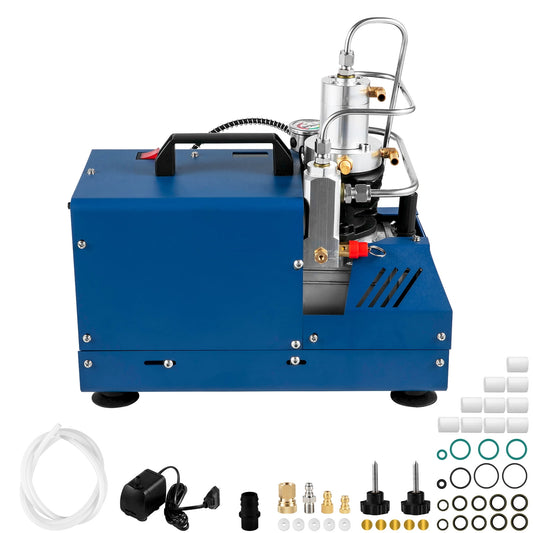 KFFKFF Air Pressure Compressor, 4500PSI/30MPA/300BAR Air Pressure Compressor, 1800W 110V Manual Cease Air Gun Compressor Appropriate for Paintball Air Gun, PCP Gun, Air Handgun, Diving Cylinder