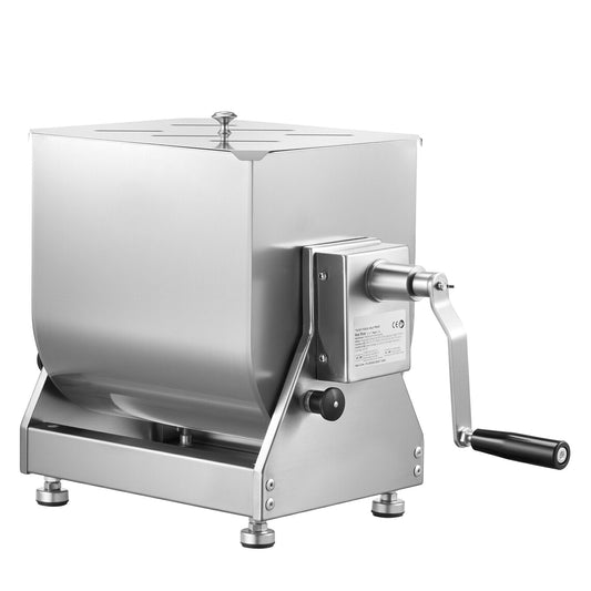 KFFKFF 80L Commercial Meat Mixer mixing (Max 15LBS of Meat) Stainless Steel Meat Mixer Commercial Large Tilt Tank Manual Meat Seasonings Mixers