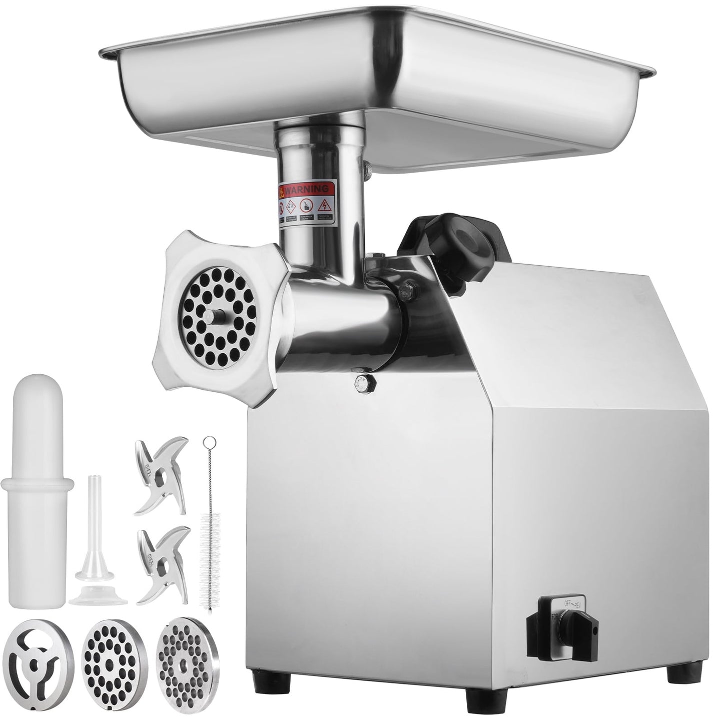KFFKFF 794 lb/H Heavy Duty Meat Grinder Electric Meat Grinder with 4600W Max with Sausage Stuffer, Kubbe Kit, Vegetable Slicer & Shredder, Cheese Grater Home use, Sausage Stuffer