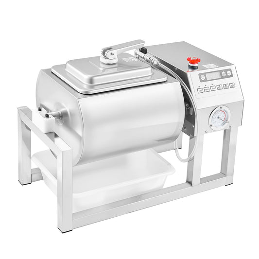 KFFKFF20L Vacuum Tumbler Marinator Meat Processing Chicken Marinated Machine Stainless Steel with Automatic Bidirectional Rotation