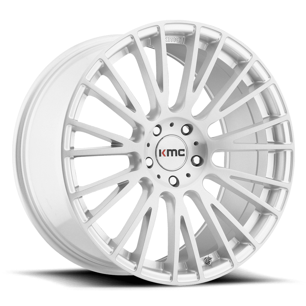 KMC Cast Aluminum Rim KM706 20X10 5X4.5 BRUSHED SLV 40MM, KM70621012440