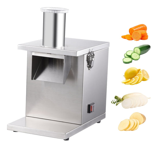 Kagrote Electric Stainless Steel Dicer, 160W 800RPM Automatic Food Processor for Potatoes & Fruits