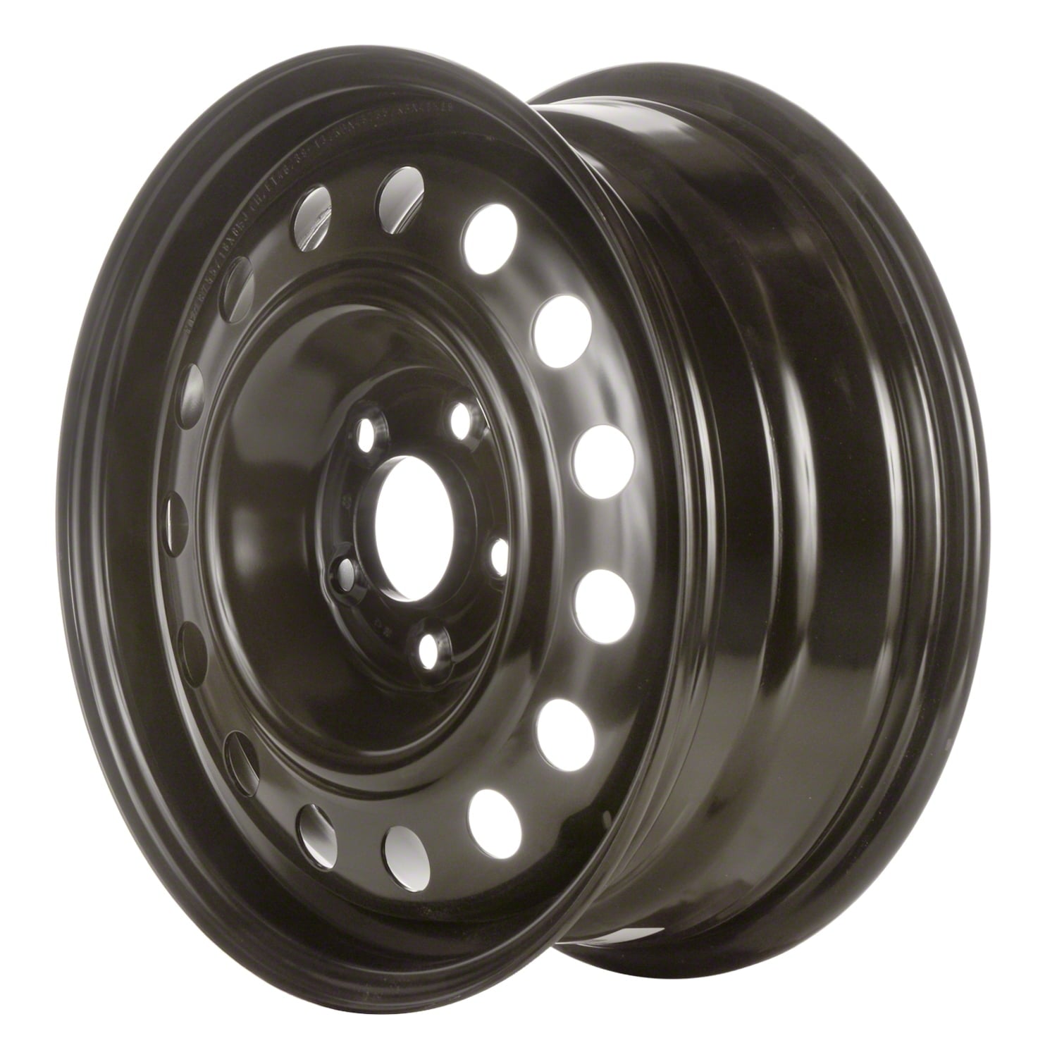 Kai 16 X 6.5 New Standard Replacement Steel Wheel Replica, Black, Fits 2006 - 2010 Kia Optima