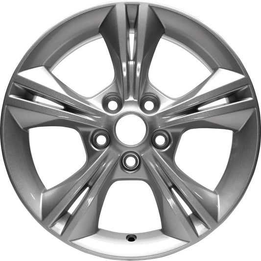 Kai 16 X 7 New Aluminum Alloy Wheel Replica, All Painted Sparkle Silver, Fits 2012 - 2014 Ford Focus