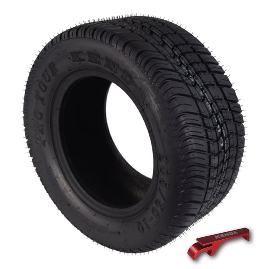 Kenda Pro Tour K399 205/50-10 All Position Golf Cart Tire-DOT Rated w/ Keychain