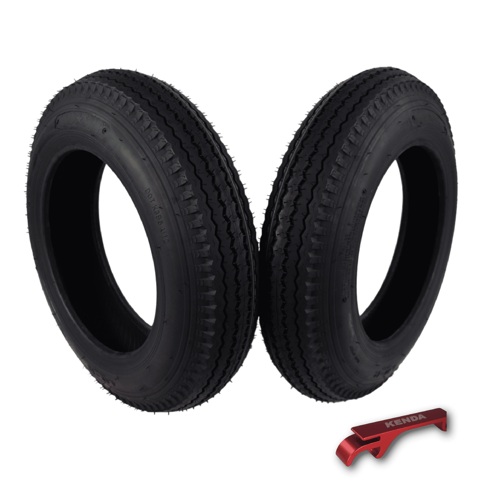 Kenda 279B1089 4.80-12 Load Star 4 Ply Tubeless Trailer Tires 2 Pack