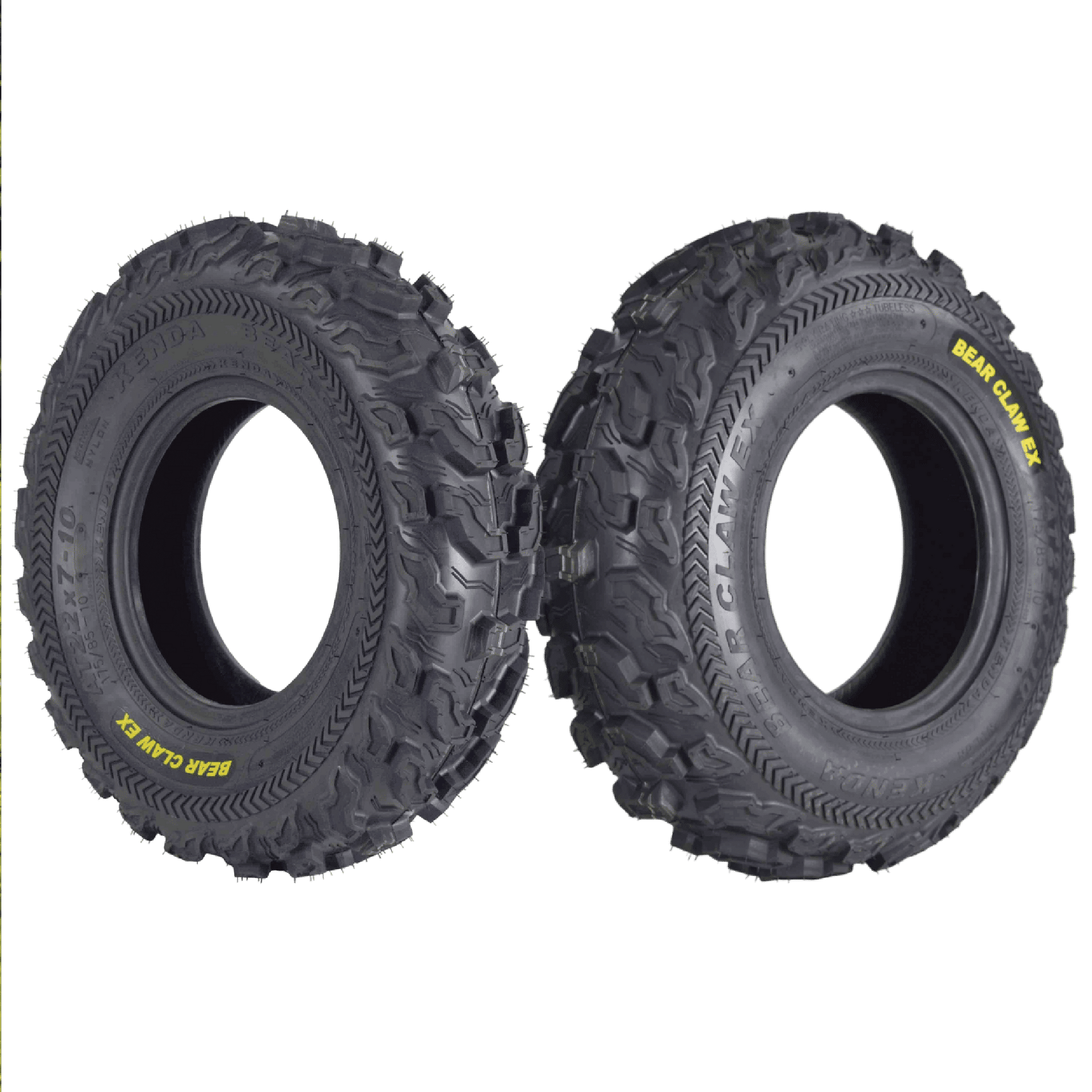 Kenda Bear Claw EX K573 22x7-10 Front 6 PLY ATV Tires Bearclaw 22x7x10 (2 Pack)