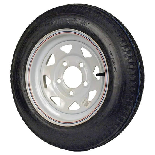 Kenda Loadstar 480-12 LRC Utility Trailer Tire & 5-Hole Custom Spoke Wheel
