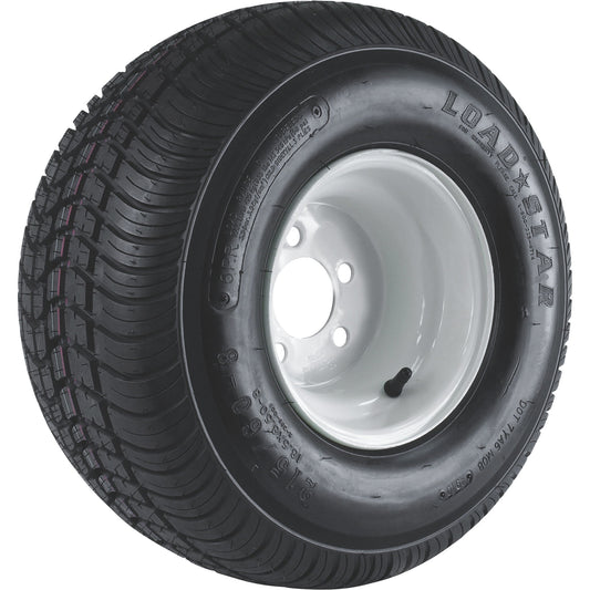 Kenda Loadstar 8in. Bias-Ply Trailer Tire and Wheel Assembly, 215/60-8, 5-Hole, Load Range C, Model# DM2568C-5IN