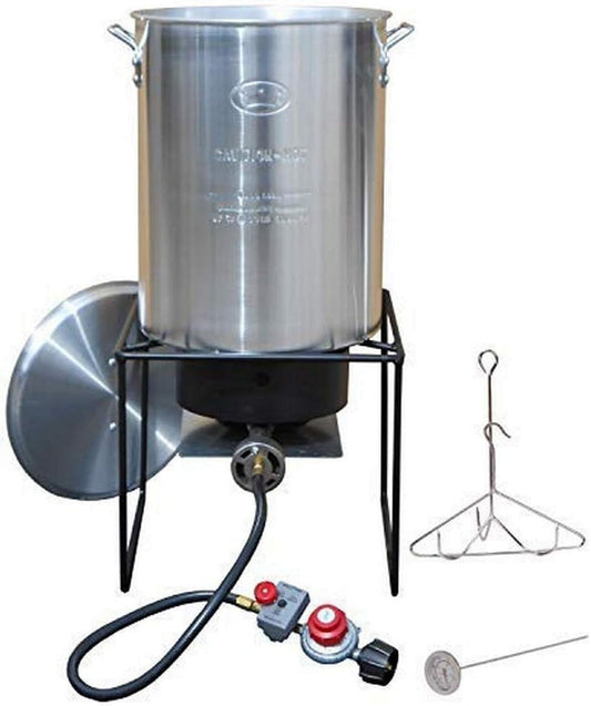 King Kooker 29-Qt Aluminum Turkey Fryer Propane Deep Fryer for Outdoor Cooking