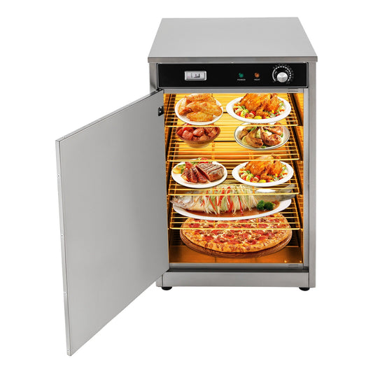 Kitchen 5 Compartments Electric Hot Box Food Warmer,Restaurant Food Warming Cabinet Stainless Steel Countertop Heated Holding Cabinet,86-185°F 600W