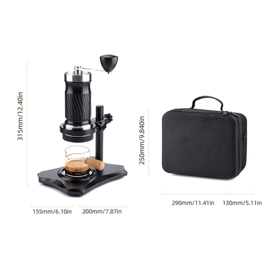 Kitchen utensils ,Portable Espresso 9-12bar Variable Pressure Manual Espresso Coffee Pressure Operated Coffee Maker Portable Manual Portable Manual Espresso Coffee Maker Siuke Black
