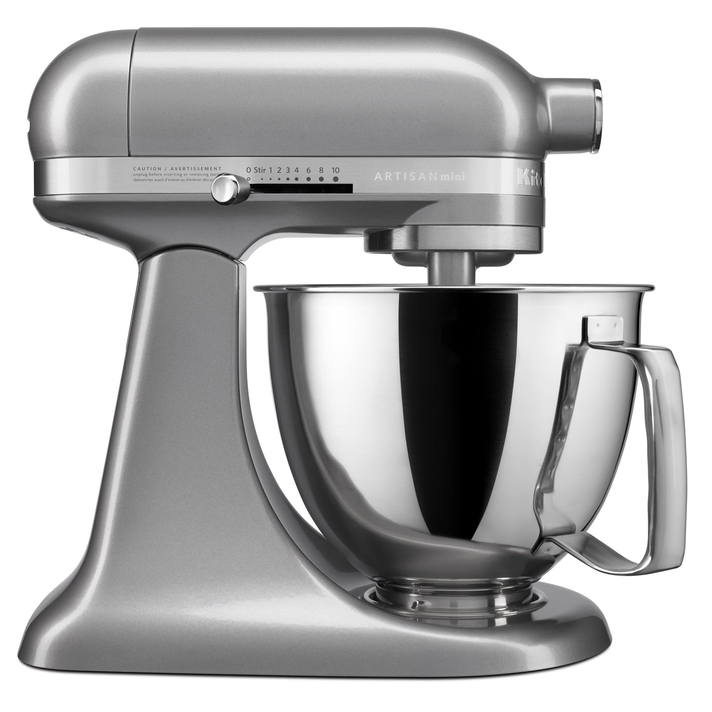 KitchenAid® Artisan® Mini 3.5 Quart Tilt-Head Stand Mixer, Counter Silver, KSM3316X