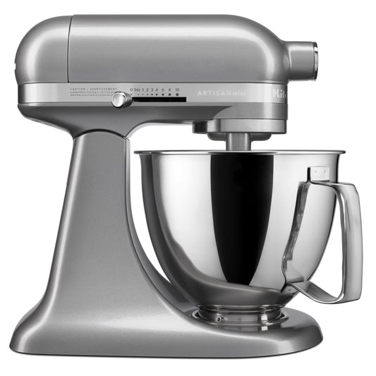 KitchenAid® Artisan® Mini 3.5 Quart Tilt-Head Stand Mixer, Counter Silver, KSM3316X