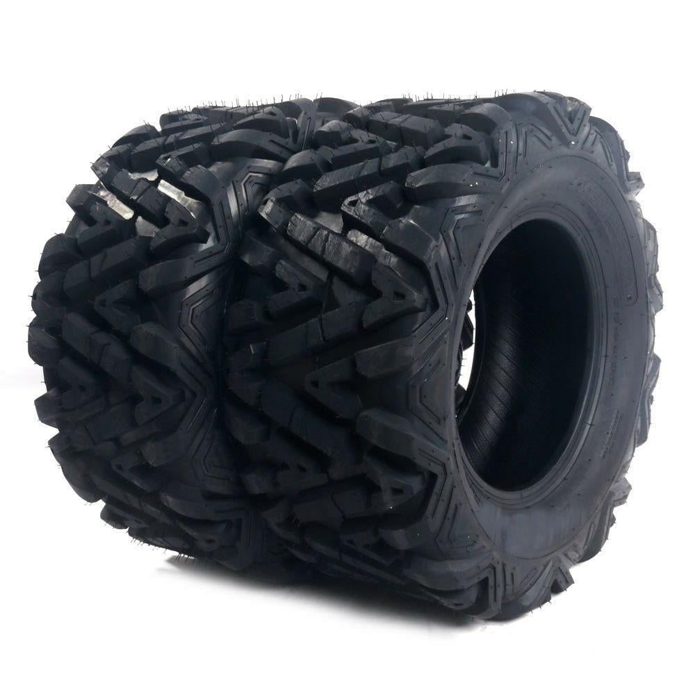 Ktaxon Set of 2 22x10.00-10 ATV Tires, 4PR All Terrain ATV/UTV Tires, Tubeless