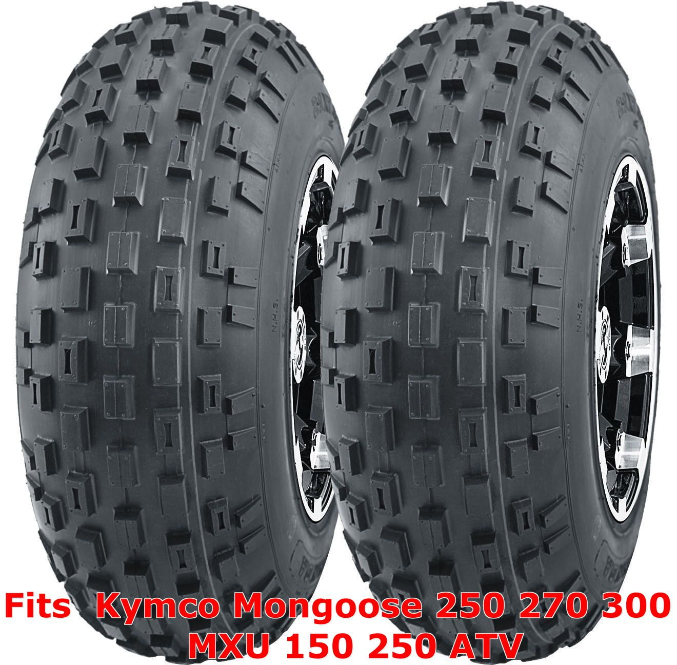 Kymco Mongoose 250 270 300 MXU 150 250 ATV 2 front 21x7-10 21x7x10 Knobby tires