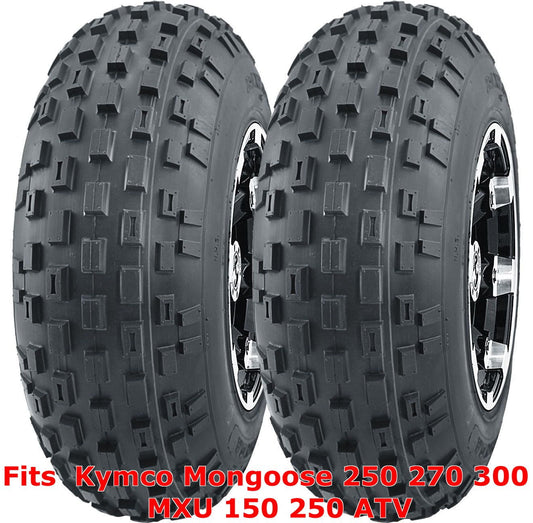 Kymco Mongoose 250 270 300 MXU 150 250 ATV 2 front 21x7-10 21x7x10 Knobby tires