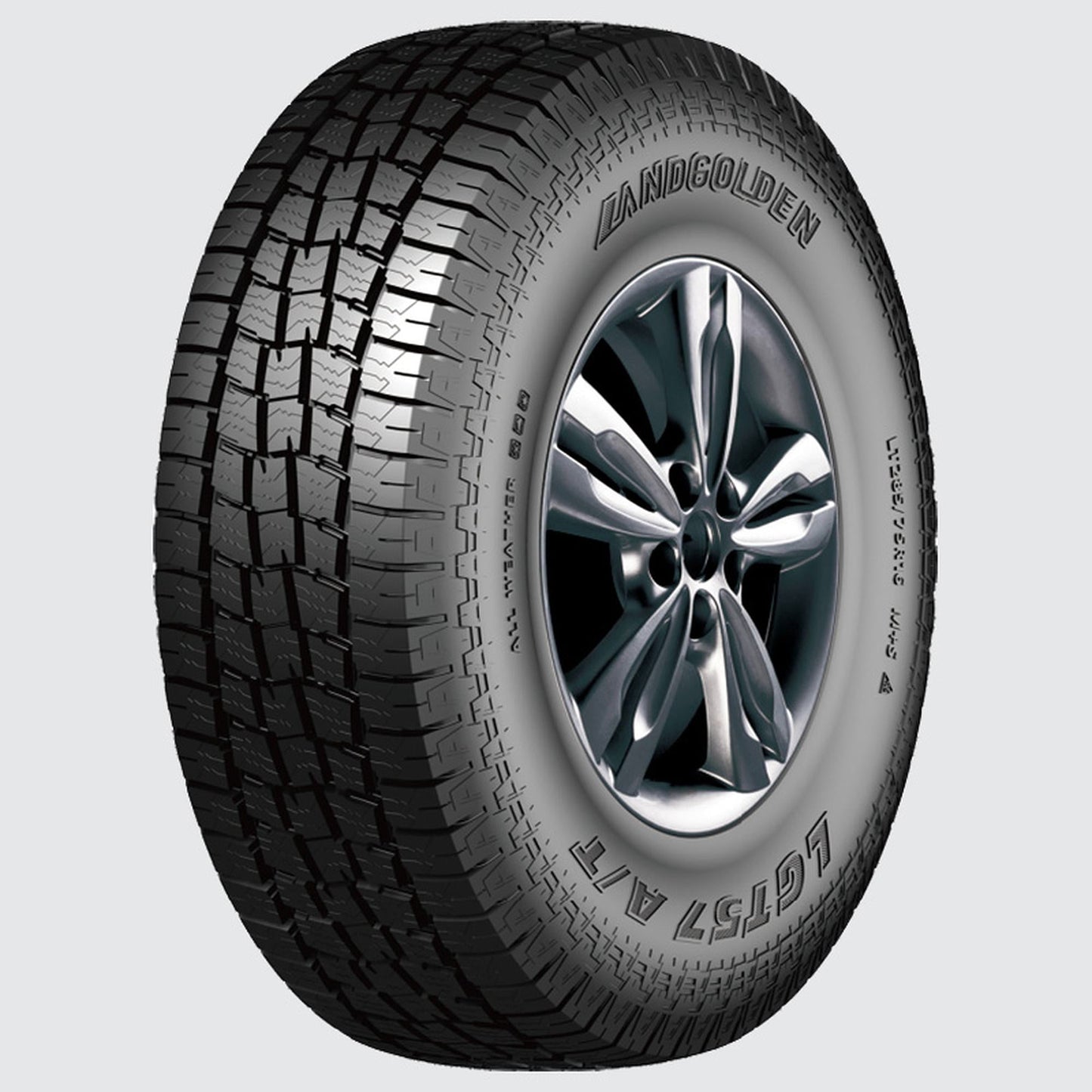 Landgolden LGT57 A/T 255/70R15 108S AT All Terrain Tire Fits: 1975-76 Chevrolet Corvette Stingray, 1992-94 Dodge B250 Base