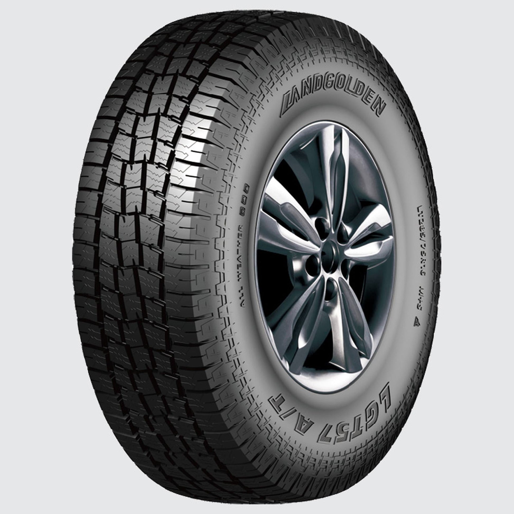 Landgolden LGT57 A/T 255/70R15 108S AT All Terrain Tire Fits: 1975-76 Chevrolet Corvette Stingray, 1992-94 Dodge B250 Base