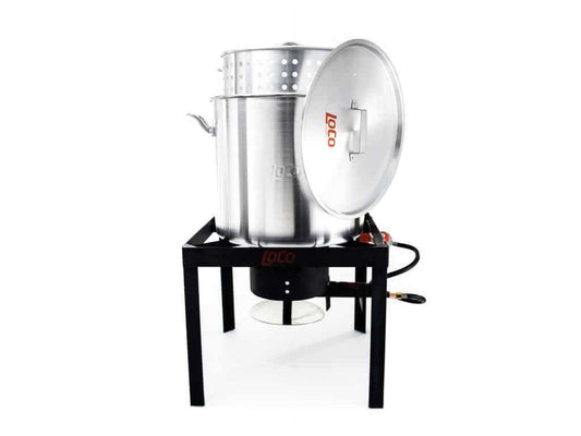 LoCo Cookers 60 Qt Propane Outdoor Fryer with Twist & Steam SureSpark
