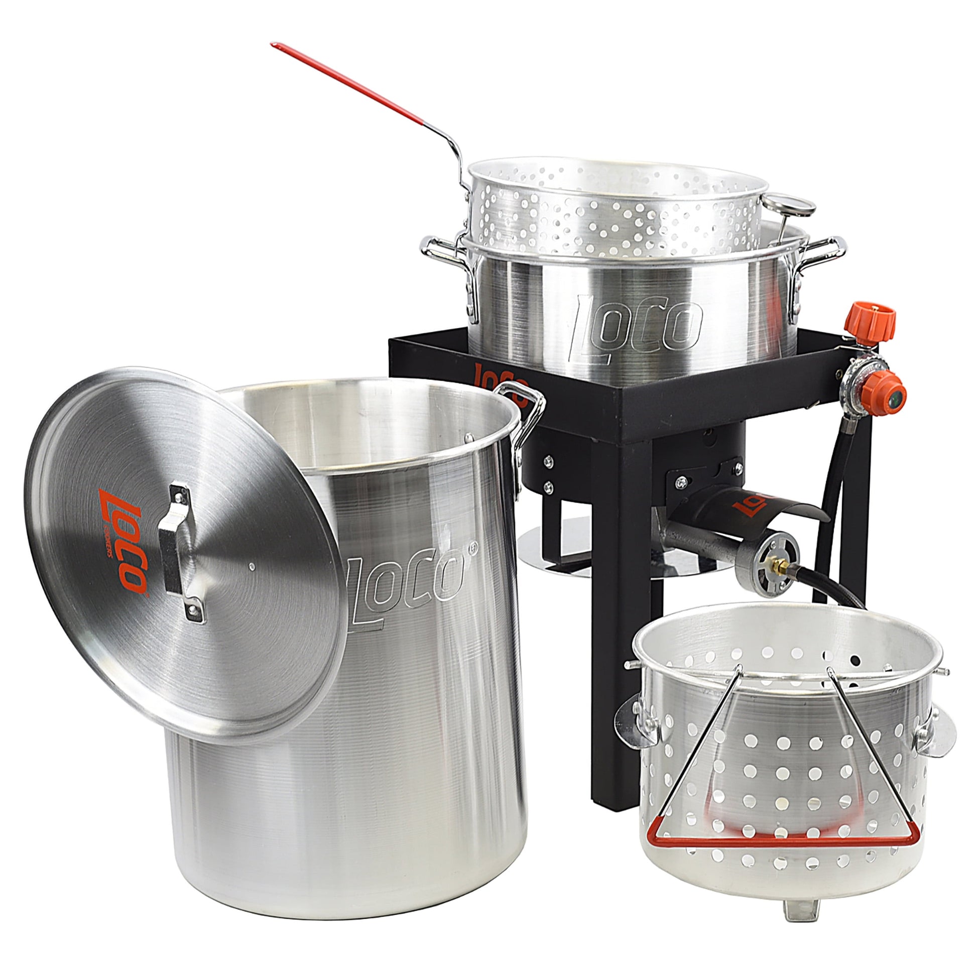 Loco Cookers 30 Quart Propane Boil, Fry & Steam Kit