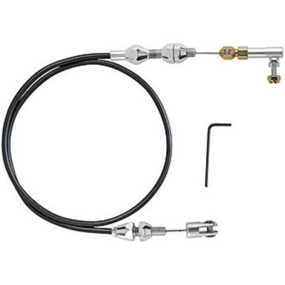 Lokar TCP-1000U36, 36In Hi-Tech Throttle Cable Black Housing Performance