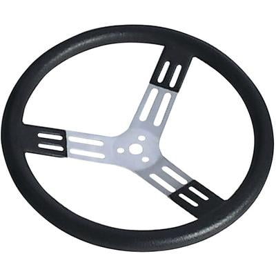 Longacre 52-56820, 15In. Steering Wheel Black With Bumps Nat. Fi Performanc