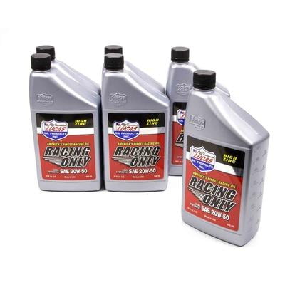 Lucas Oil 10306, Semi-Syn 20W50 Racing Oil 6X1 Qt Performance Racing Parts