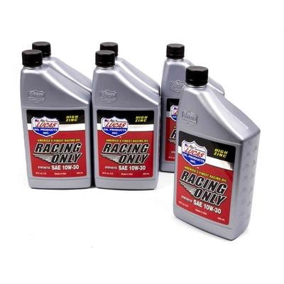 Lucas Oil 10610, Synthetic Racing Oil 10W30 6X1 Qt Performance Racing Parts