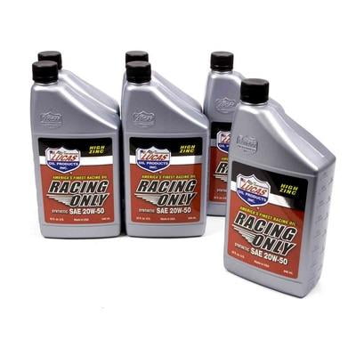Lucas Oil 10615, Synthetic Racing Oil 20W50 6X1 Qt Performance Racing Parts