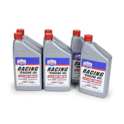 Lucas Oil 10942, 10W40 Synthetic Racing Oil Case 6 X 1 Quart Performance