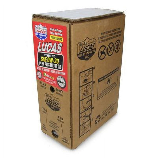 Lucas Oil 18003, Synthetic Sae 0W20 Oil 6 Gallon Bag In Box Dexos Performan