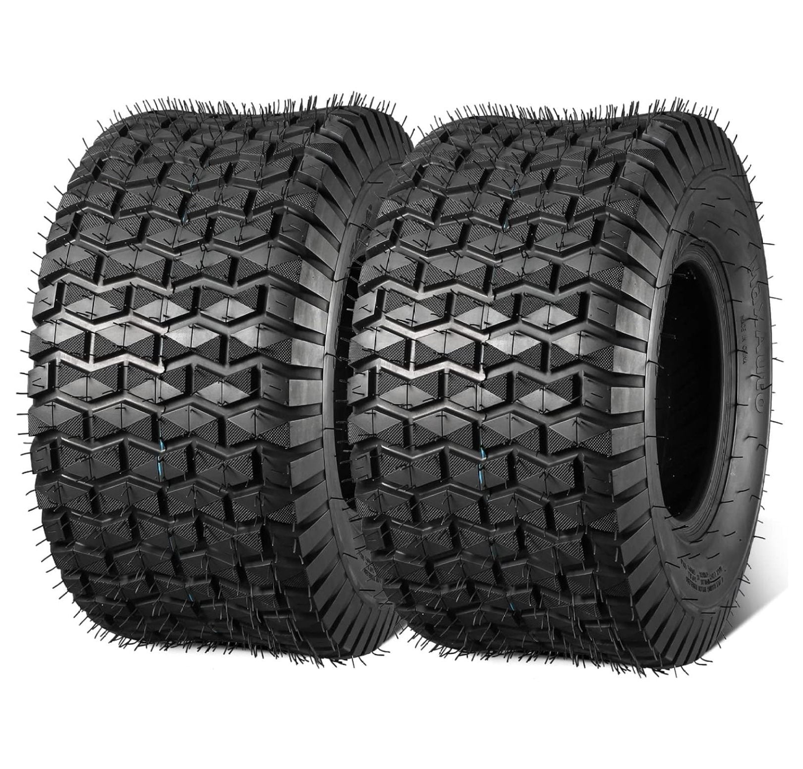 Lwory 18x9.50-8 Lawn Mower Tires, 18x9.50-8nhs Tires, 18x9.50 8 Turf Tires 18-9.50-8 Rear Mower Tires, 4 Ply Tubeless Tire, 1040lbs Capacity, Set of 2