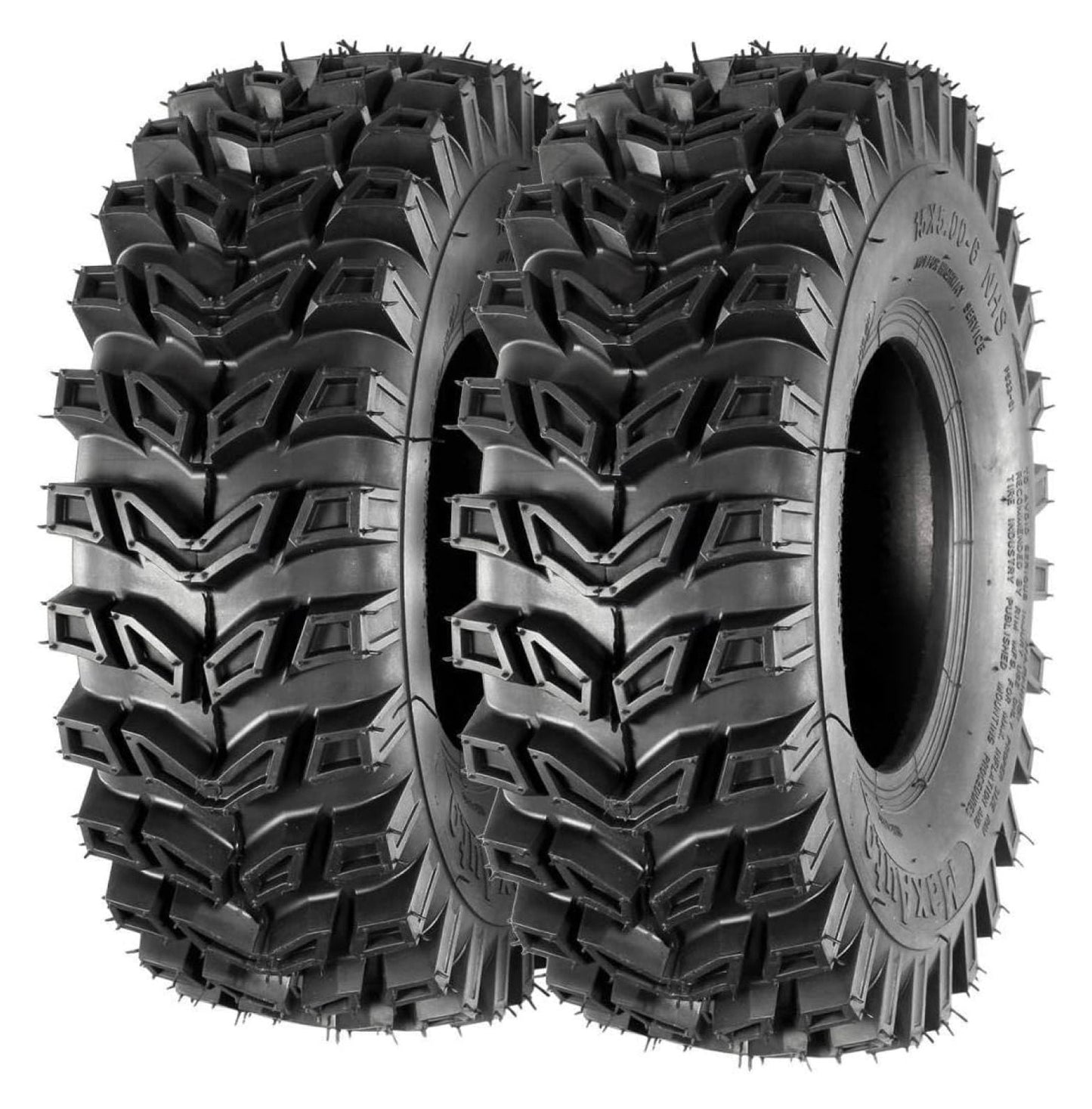 Lwory ATV Tires 15x5.00-6 15x5x6 Snow Lawn and Garden Tires Snow Blower Thrower Tire 2PR, Set of 2