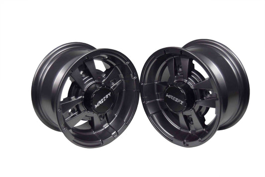 MASSFX 10x5 4/156 Gun Metal 10" Rim Yamaha 2Pack Front Wheels Banshee 1987-2006