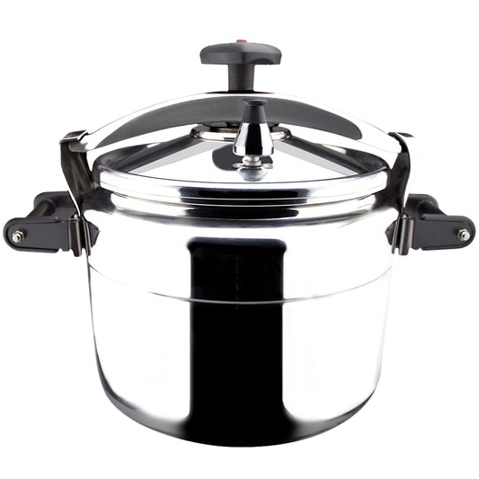 MAGEFESA Chef 23-Quart Aluminum Pressure Cooker – Stainless Steel Lid, Thermodiffusion Base, 3 Safety Systems, Fast & Even Cooking