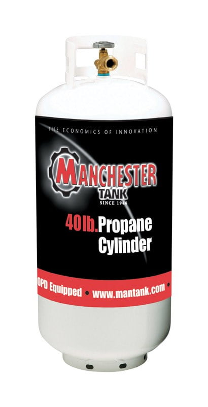 Manchester Tank & Equip 1220.13 Vertical Cylinder Propane Tank, 40-Lb.
