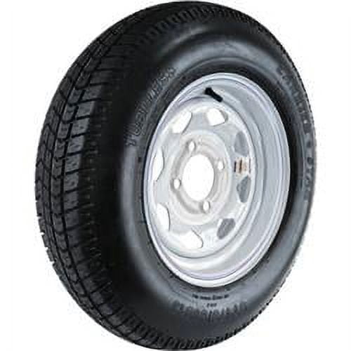 Martin Wheel Carrier Star 13in. Bias-Ply Trailer Tire and Wheel Assembly, ST175/80D-13, 4-Hole, Load Range C, Model# DM175D3C-4CIN