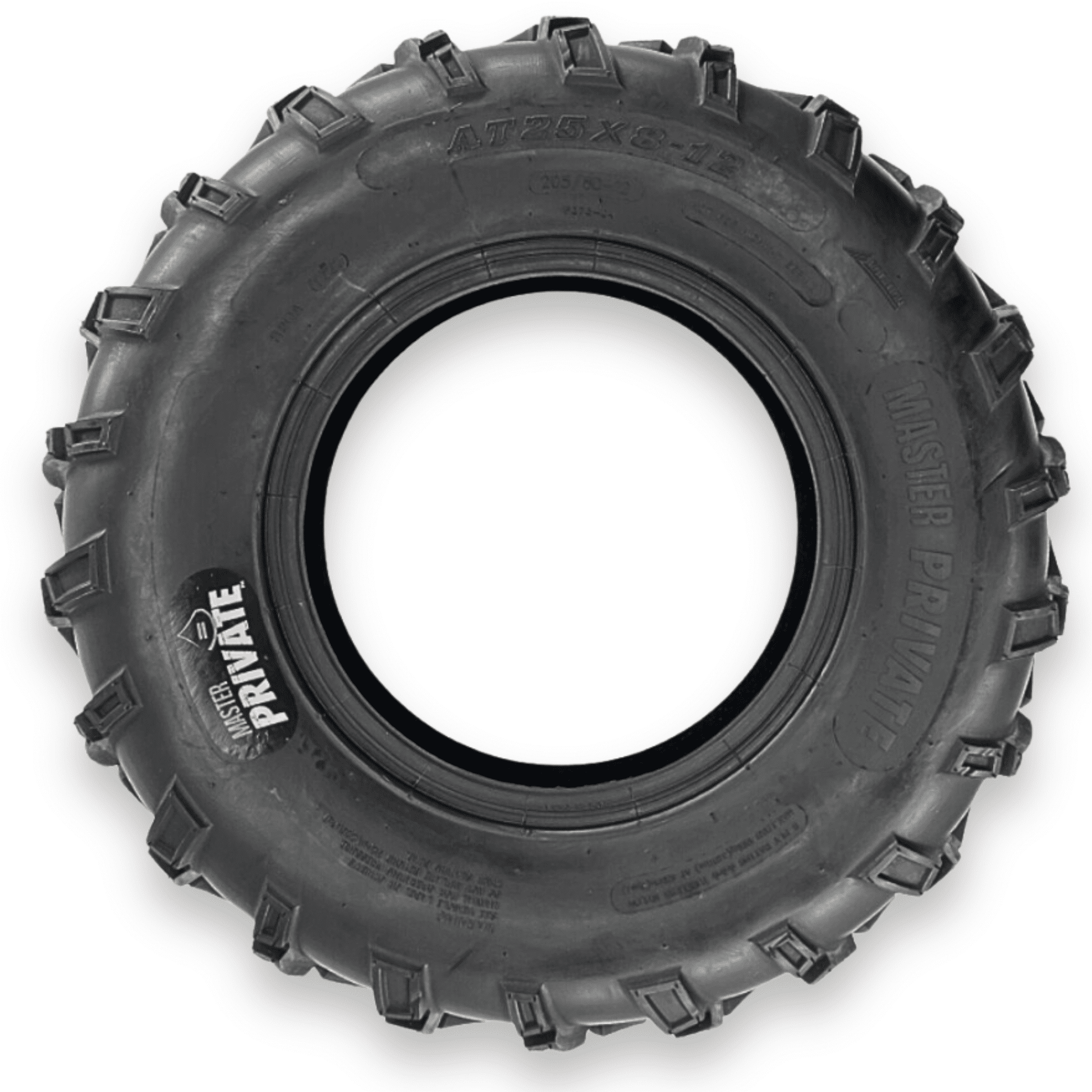 Master Private 25x8.00-12 6 Ply Tubeless
