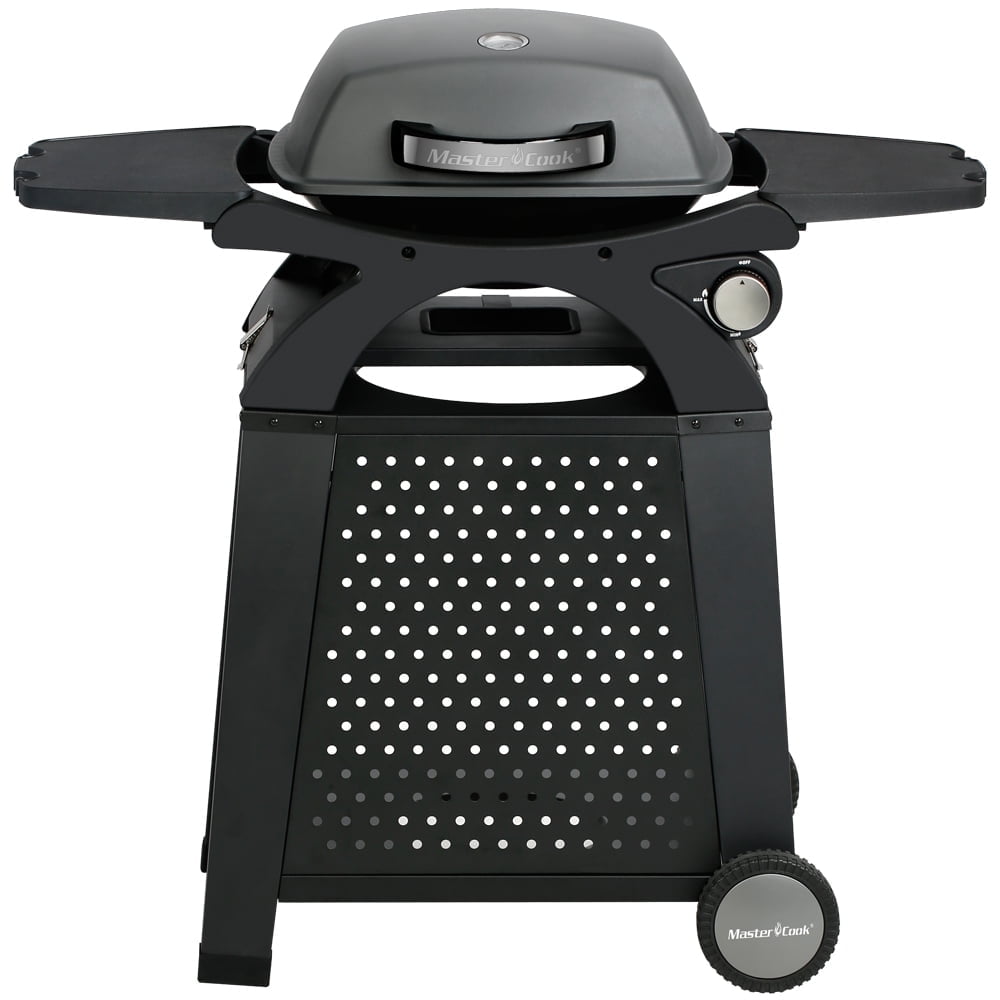 Master Cook Tabletop Propane Gas Grill Portable, Black