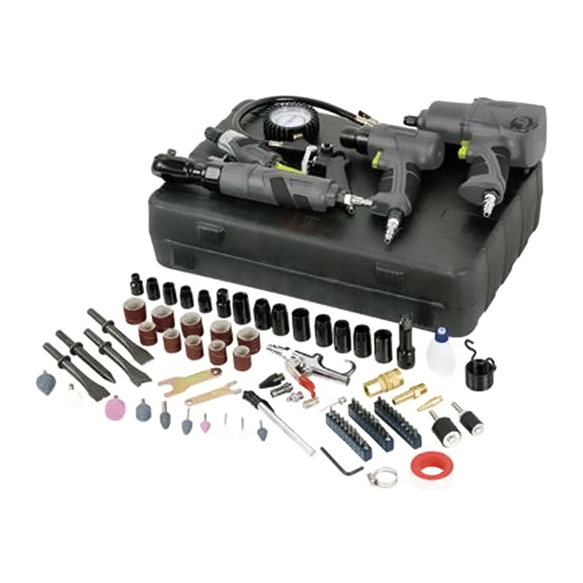 Master Mechanic, 18.50 x 13.30 x 4.50 Inches Air kit Tool Set, 100 Piece