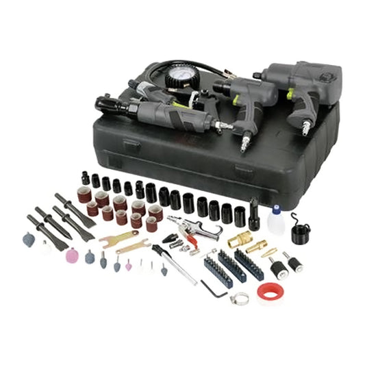 Master Mechanic, 18.50 x 13.30 x 4.50 Inches Air kit Tool Set, 100 Piece