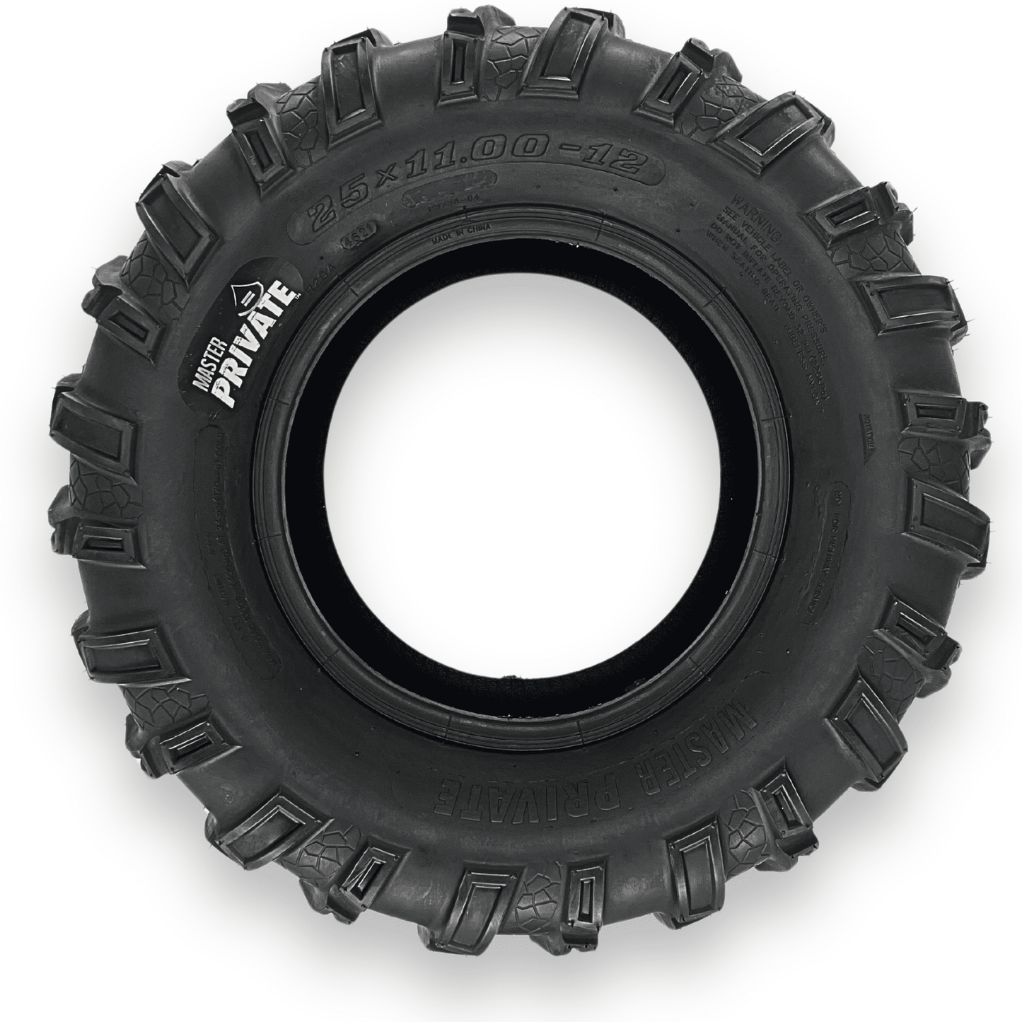 Master Private 25x11.00-12 6 Ply Tubeless