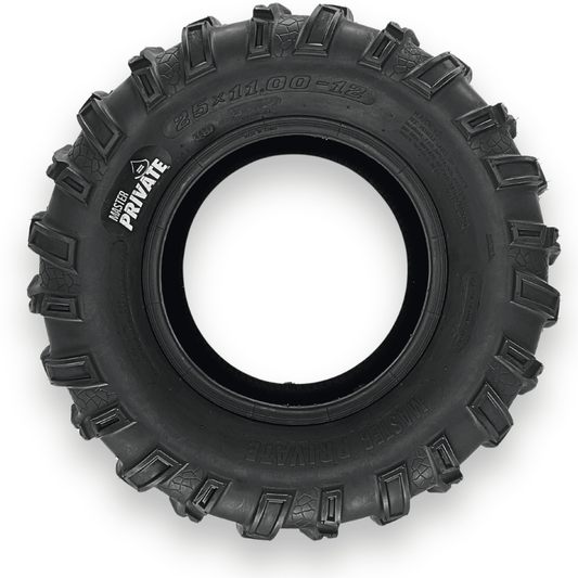 Master Private 25x11.00-12 6 Ply Tubeless