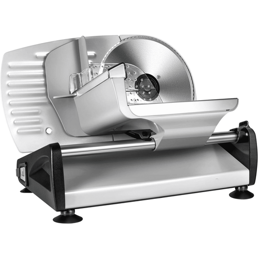Meat Slicer Electric Deli Food Slicer with Child Lock Protection, Removable 7.5’’ Stainless Steel Blade and Food Carriage, Adjustable Thickness Food Slicer Machine for Meat, Cheese, Bread(150W)