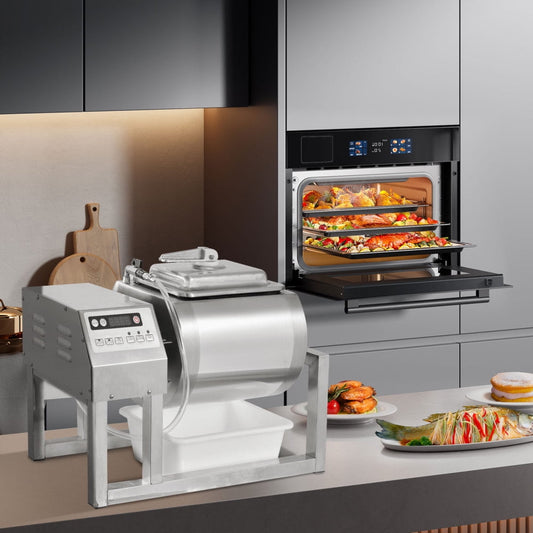 Meat Tumbler Marinator 18L Vegetable Vacuum Tumbling Marinator Three-Speed Meat Pickle Machine Fast Marination Process for Jerky Sausage Bacon