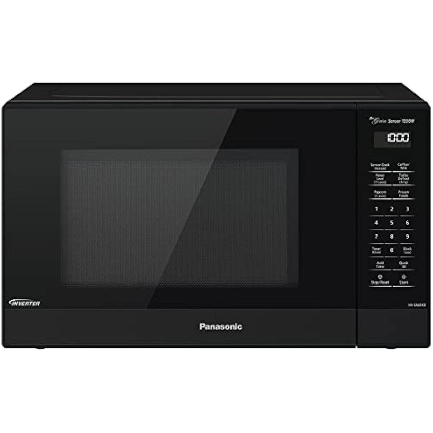 Microwave Oven with Inverter Technology 1200W, 1.2 cu.ft. Small Genius Sensor One-Touch Cooking, Popcorn Button, Turbo Defrost