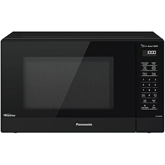 Microwave Oven with Inverter Technology 1200W, 1.2 cu.ft. Small Genius Sensor One-Touch Cooking, Popcorn Button, Turbo Defrost