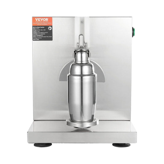 Milkshake Maker Machine, 120W Commercial Milk Tea Shaker Machine, Single Head Milk Shake Mixer Machine, 0-180s Adjustable Milkshake Blender, with 750 ml Stainless Steel Cup, for Milk Tea Store