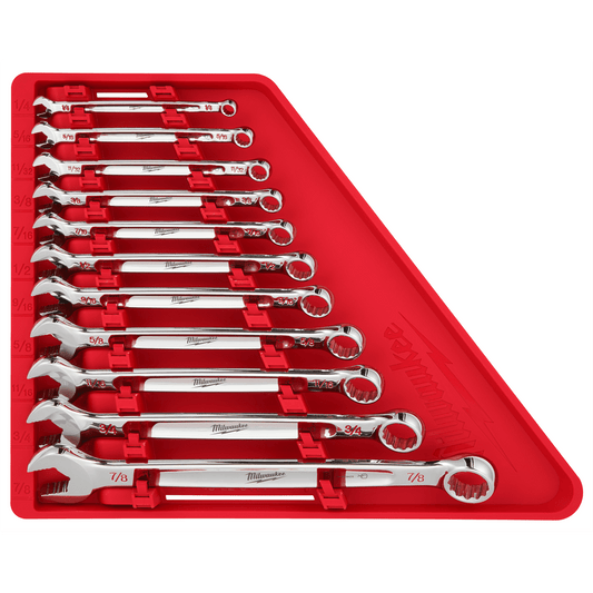 Milwaukee, Combination Wrench Set, 3.7 lb, 15.00 inch, 11 Piece